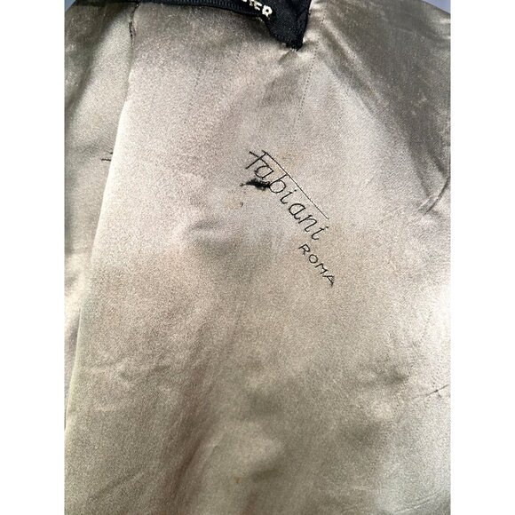 Vintage 60s Black Karakul Lamb Swing Coat Size Mink Collar Mod Glam Luxurious - Picture 13 of 14